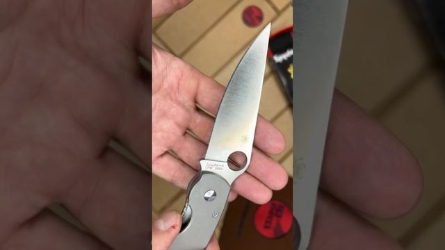 Улучшенная реплика Spyderco Military в титане!