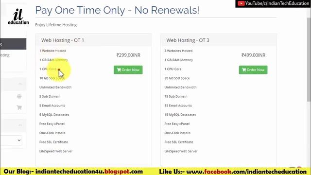 Cheap Web Hosting Services In India For Wordpress [FREE SSL & SSD STORAGE] Indian Tech Education
