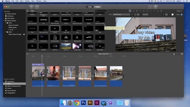 iMovie 101 - Adding Titles смотреть онлайн