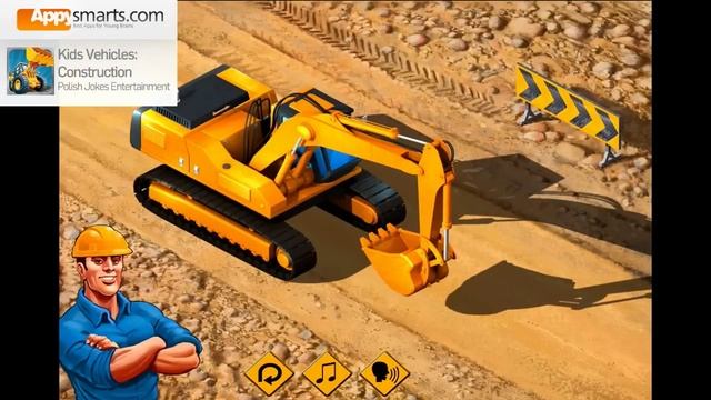 Kids Construction Vehicles and Trucks (Bulldozer, Excavator, Wheel Loader & diggers)