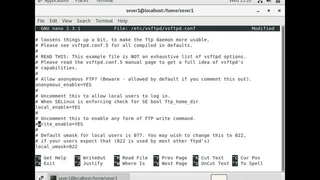CentOs 7 Install vsftpd