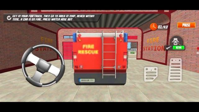 Emergency Real Fire Truck Driving 3D Games - City Rescue Service - Android Gameplay смотреть онлайн