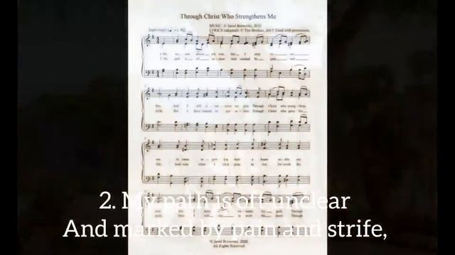 Through Christ Who Strengthens Me Music & Vocals: Jared Bernotski Piano: Andrew Remillard смотреть онлайн