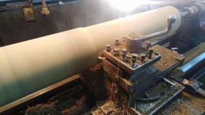 Проточка вала с резиной