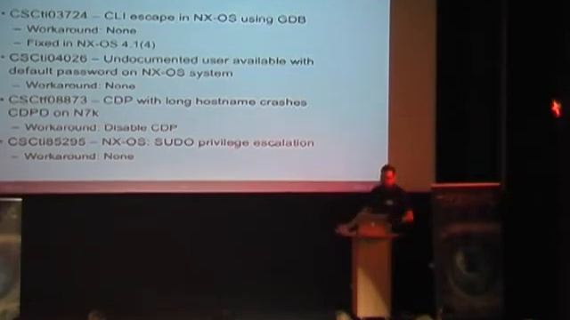 SEC-T 2010 - Owning the datacenter using the Cisco 7000-series switch - BLH смотреть онлайн