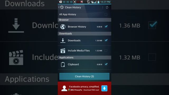 Review App: AVG Memory  Cache Cleaner