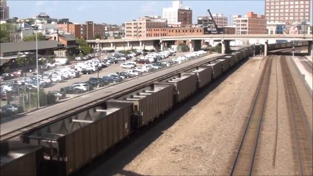 BNSF #9650 (Executive MAC) Leads WB 1x2 TXUX Coal Train. Kansas City, MO 5/7/23 смотреть онлайн