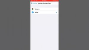 Change your default web browser on iPhone
