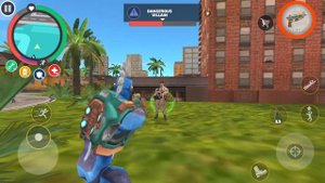 Rope Hero: Vice Town (Rope Hero Fight Skull Boss) Bomb Thrown Over Rope Hero - Android Gameplay HD