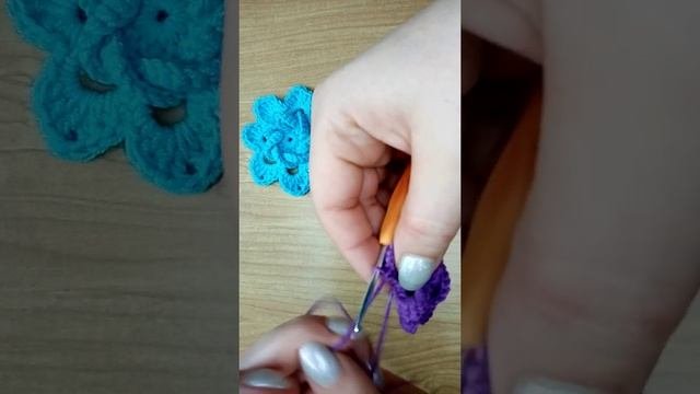 Красивый, простой, объёмный цветок крючком! 🌺