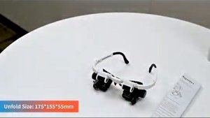 Лупа-очки ювелирные с подсветкой, 6X 8X 10X 15X 20X 25X кратное увеличение  0937076512