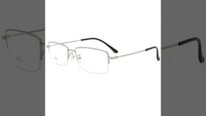 Очки для мужчин s1119 из титанового сплава с полуободком, оправа очков без оправы, оптическая