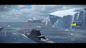 USS Zumwalt Gameplay - ZUMWALT & MONARC BETA VERSION SUNGGUH SANGAT MENG KIMOCHI KAN