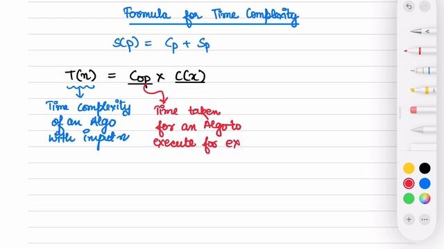 Formula to calculate Time Complexity || Time Complexity of an Algorithm ||Efficiency of an Algorith
