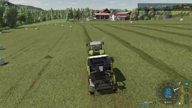 Farming Simulator 22 |Geilserberg map|grass cutting and baling | #001 | #farming #gaming смотреть онлайн