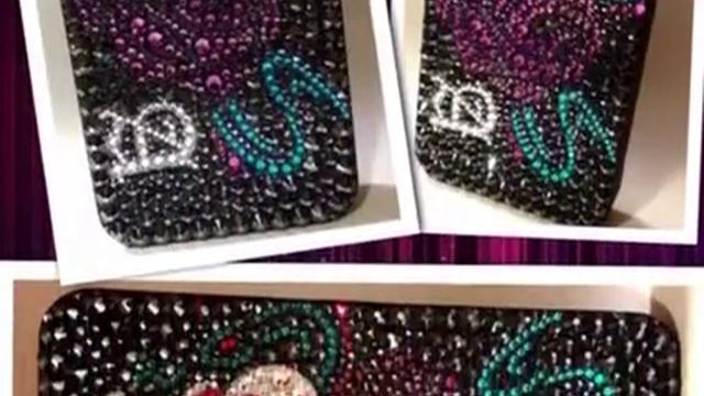 オーダーiPhone5カバーデコ☆スワロフスキー смотреть онлайн