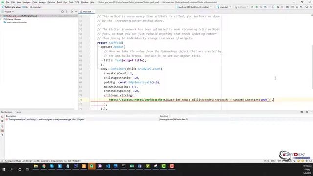 Flutter Tutorial - Layout Widgets #17 Grid View
