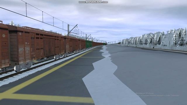 ВЛ10-805 с грузовым поездом и приветливой бригадой смотреть онлайн