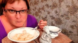 Русский мукбанг/21 пельмень, ой бульмень и сметана/обжор пельмени/Разговоры во время еды/Mukbang/