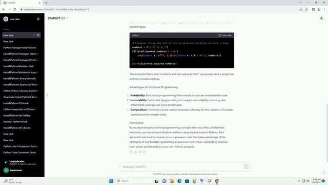 how to iterate without loop in python