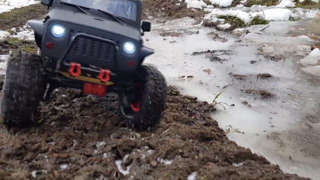 RC Jeep Wrangler Traxxas TRX-4 Mud & Ice Off road