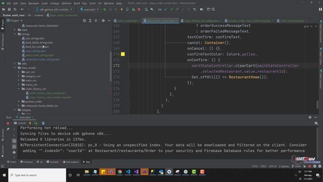 Flutter Tutorial - Order Food App #41 Style Order History