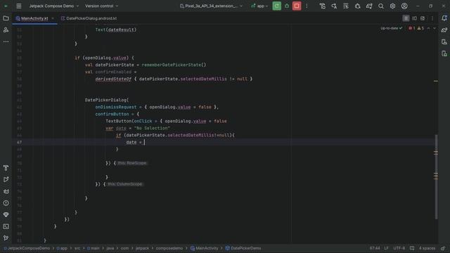 Custom Date Picker using Material 3 in Jetpack Compose #jetpackcompose #jetpackcomposetutorial