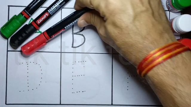 Abcd, a for Apple b for ball c for cat learn alphabets with colour red blue green black preschool