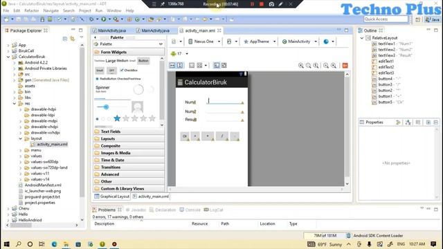 Simple Calculator In Android Studio | Simple Calculator App In Android Studio