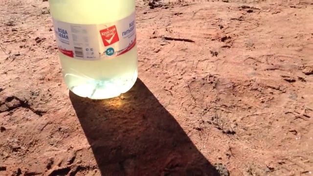 Второй день. Отстаиваем образец воды