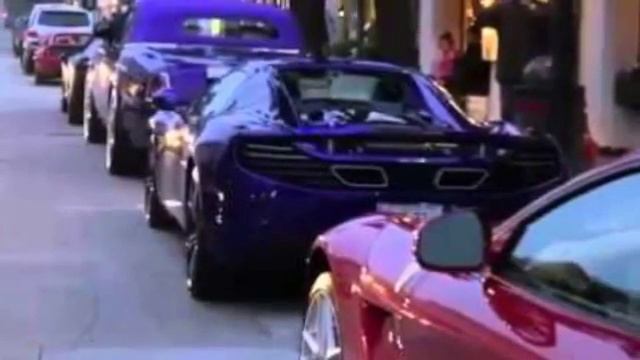 1 of 1 PURPLE Rolls Royce Phantom Drophead Coupe   McLaren 12C MSO