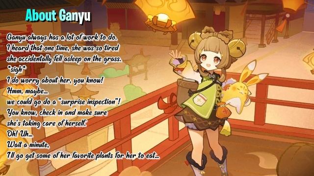 YaoYao's JP VoiceLines |YaoYao Talk's About Others| - Genshin Impact