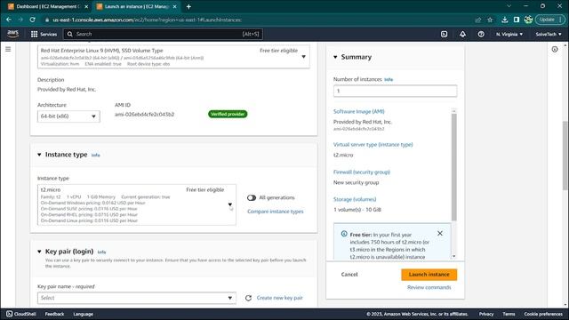 How to Create an EC2 Instance in AWS 2023 || SolveTech Academy смотреть онлайн