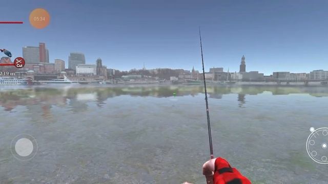 Пытаюсь поймать язя на карте Гамбург Эльба. Ultimate fishing simulator.