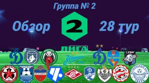 Дивизион Б. Группа № 2, обзор 28-го тура, сезон 2024 года