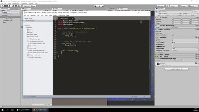 Unity - Горизонтальное движение.