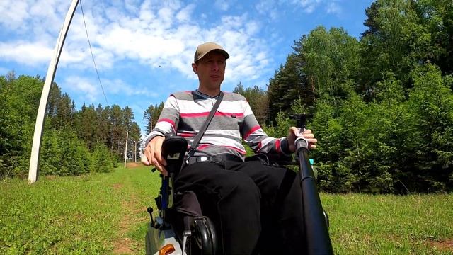 Приехал в лес на лыжную базу РАДУГА\ испытание крепежа для селфи палки