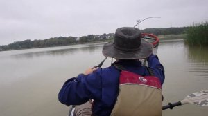 I Caught a Turtle While Kayak Fishing in the Rain!?!?