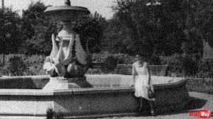 Исчезнувший фонтан возле диорамы Битва за Днепр