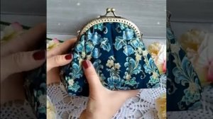 Винтажная Косметичка-кошелек с фермуаром Тильда 8 (готовая работа)