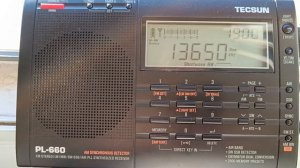 Tecsun PL-660 Всемирная Радиосеть 13650 kHz 15:00 UTC 2.04.2024