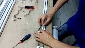Изменение закрытия раздвижного карниза - двойной центр
