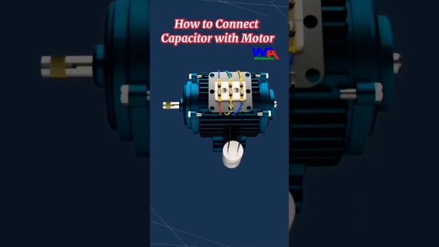 How connect with capacitor with motor