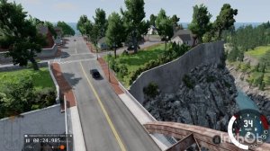 жуткая авария в  beamNG drive.