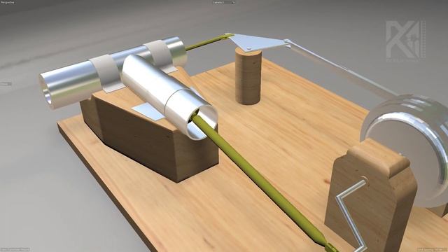 Steam engine 3d model  3D модель парового двигателя