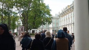 Внутренний двор Эрмитажа, покупка билетов