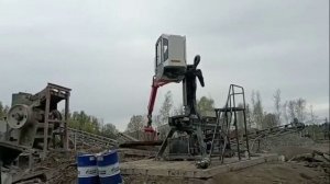 Стационарный гидроманипулятор VM10L86S в работе после ТО