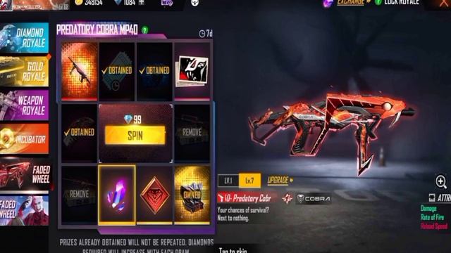 COBRA MP40.spinning 1000 dimonds. смотреть онлайн