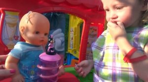 Беби Бон Кукла в кафе МИККИ МАУС - Игрушки для детей   Toys Baby doll for kids