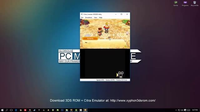 Fantasy Life CITRA PC Gameplay WIN10 720P